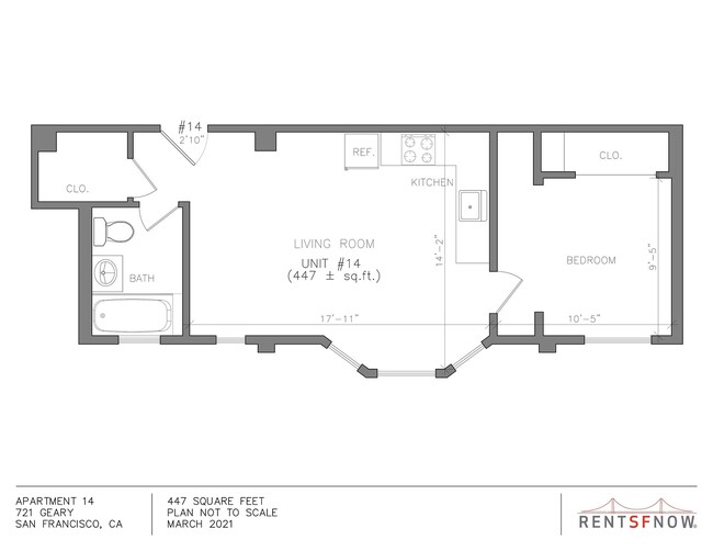 Floorplan - 721 Geary