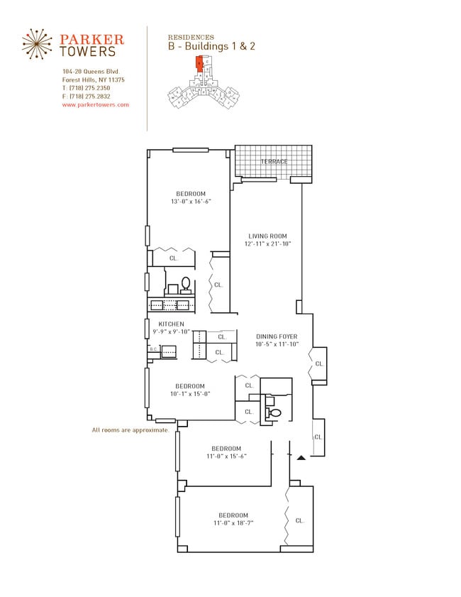 Floorplan - Parker Towers