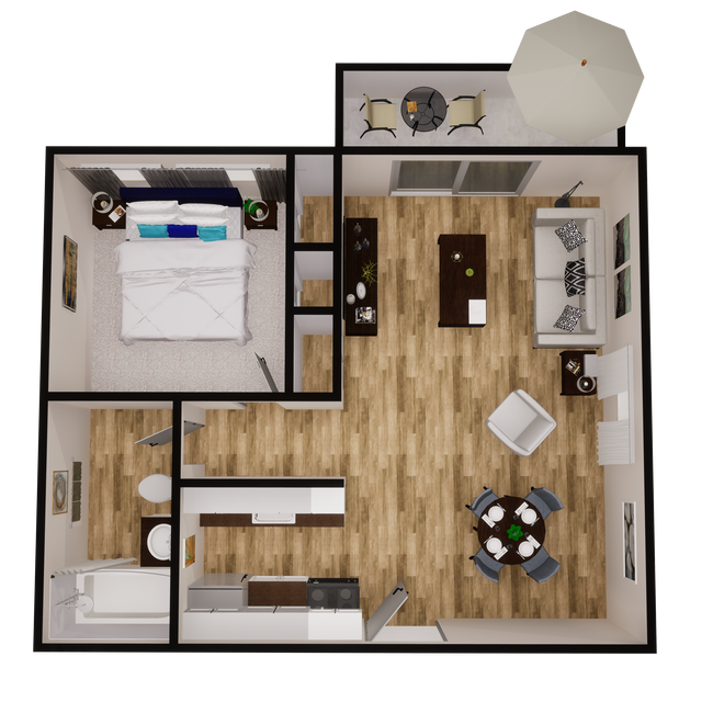 Floorplan - Flats at Pinecliff