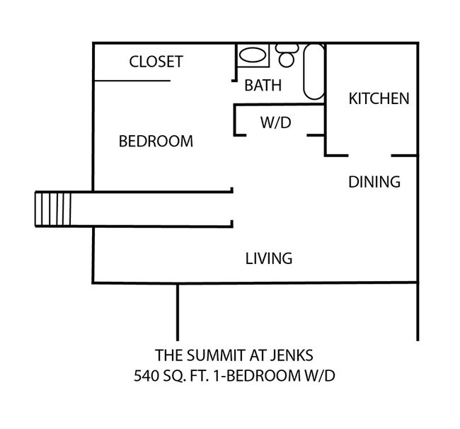 1BR/1BA - Summit Apartments