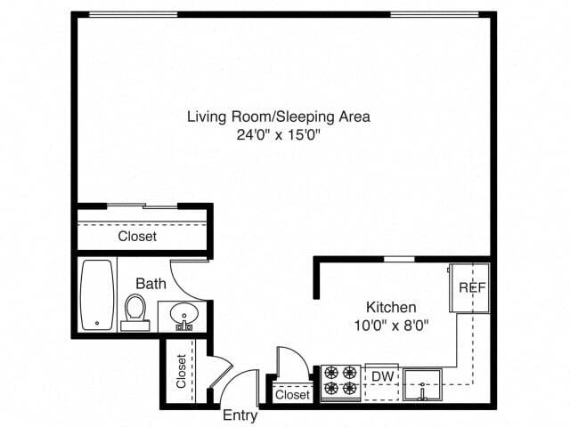 Floorplan - East Shore Apartment Homes