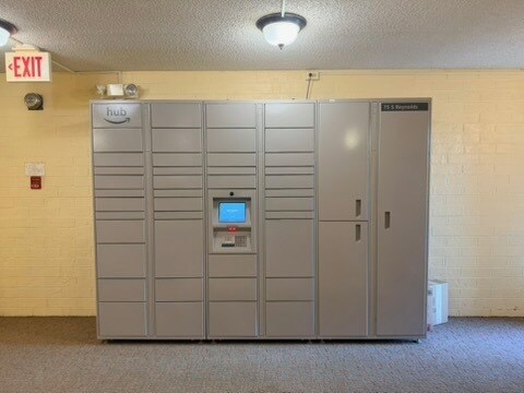 Amazon locker located in the building - 75 S Reynolds St