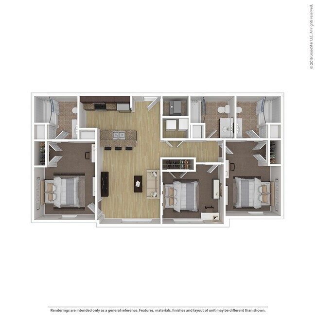 3x3 Floorplan - Irish Flats