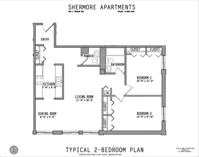 Floorplan - 5800 North Sheridan