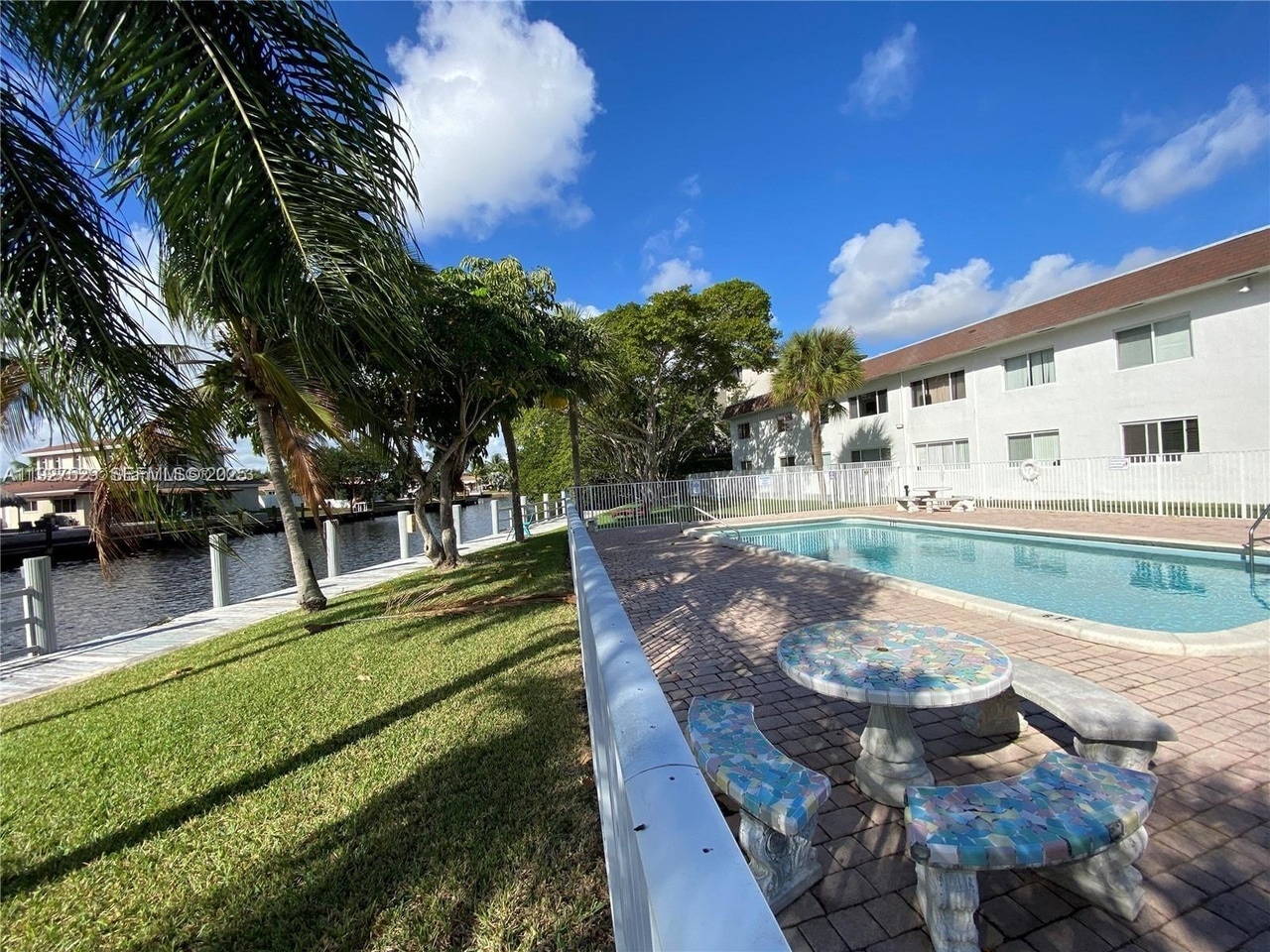 Community pool and dock area - 151 SE 6th Ave