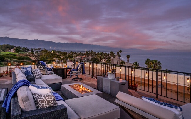 Rooftop Terrace at Night - Seacliff Apartments