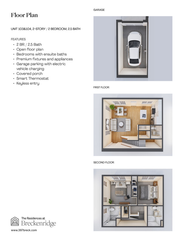 Floor Plan - 103 & 104 - Residences at Breckenridge