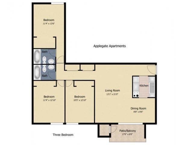 3 bedroom AP - Applegate