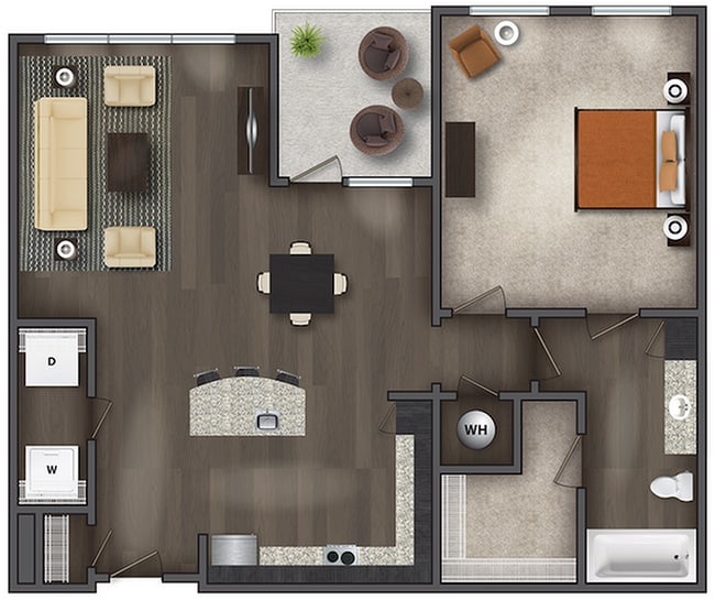 The Parker Floor Plan - The District Lofts