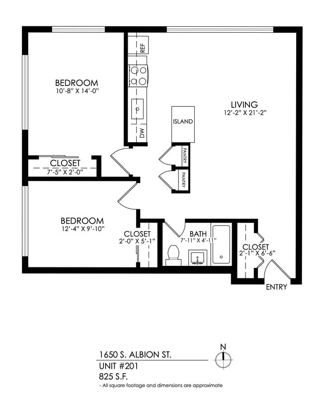 Floorplan - 1650 S Albion