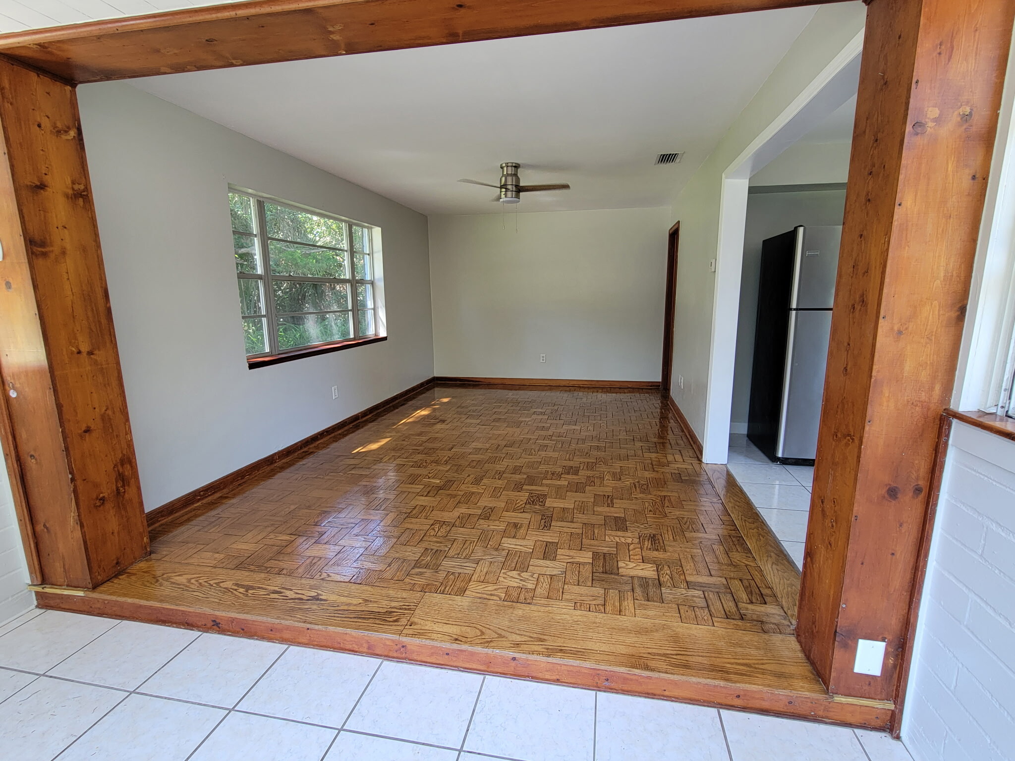 Original wood floors large living room - 3310 NW 4th St