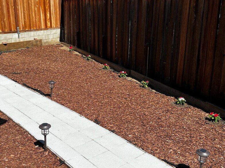front yard, side of the house - 3120 Mauricia Ave