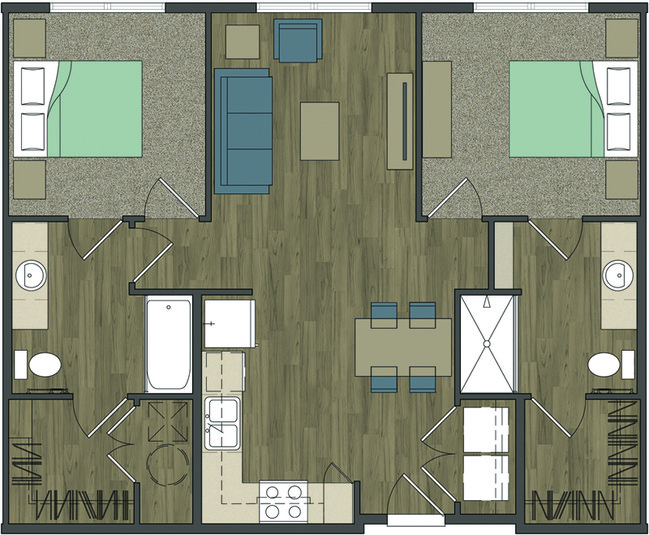 Floorplan - Cassie Gardens Apartments