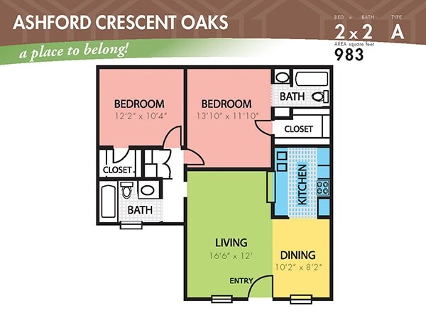 2 X 2 A - Ashford Crescent Oaks