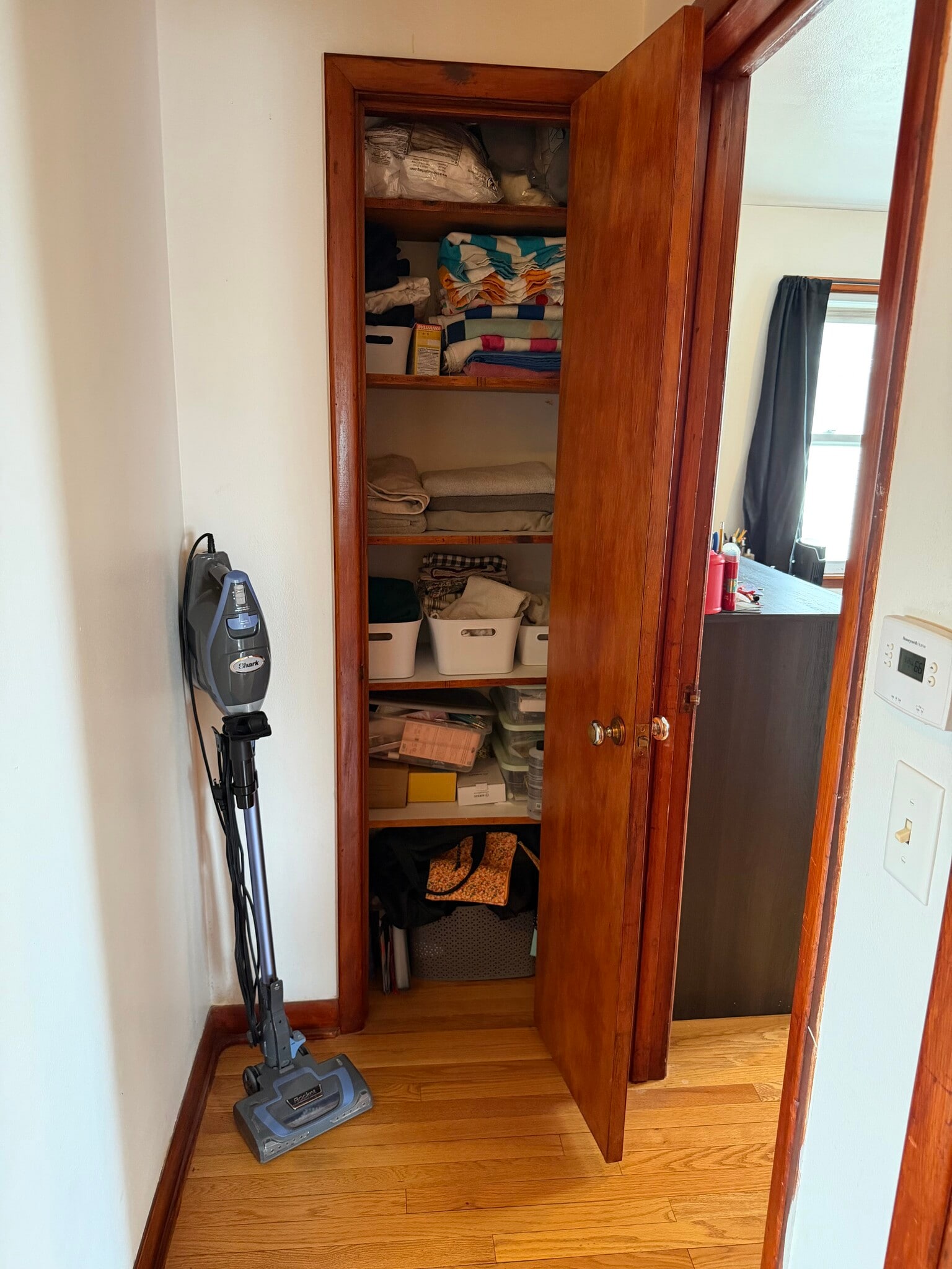 Linen hallway closet - 2113 N Sherman Ave