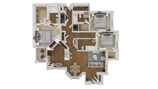 Floorplan - The Retreat Apartment Homes