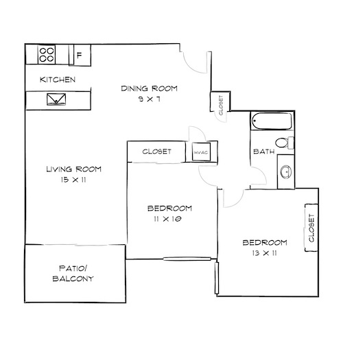 Floorplan - Villas of Pasadena