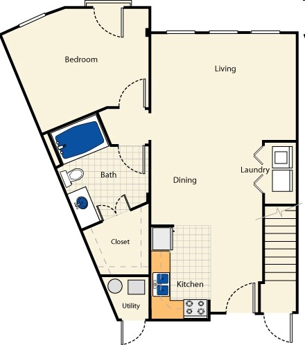 1BR/1BA - Loft 45