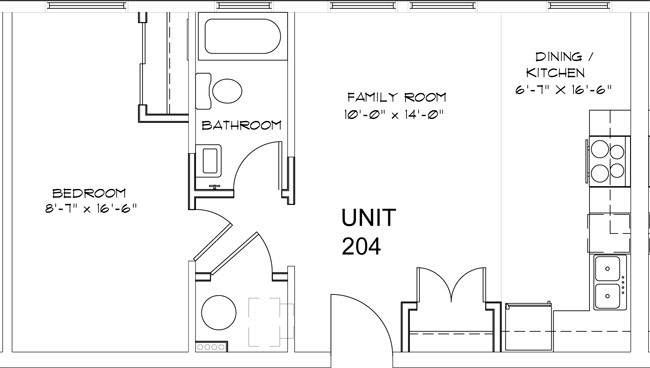 1BR/1BA - The Enclave at Meridian Apartments