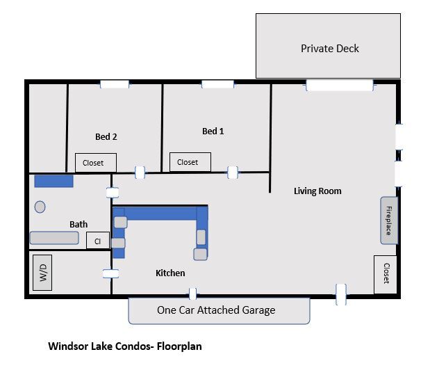 Floorplan - Windsor Lake Apartments- Loves Park, IL