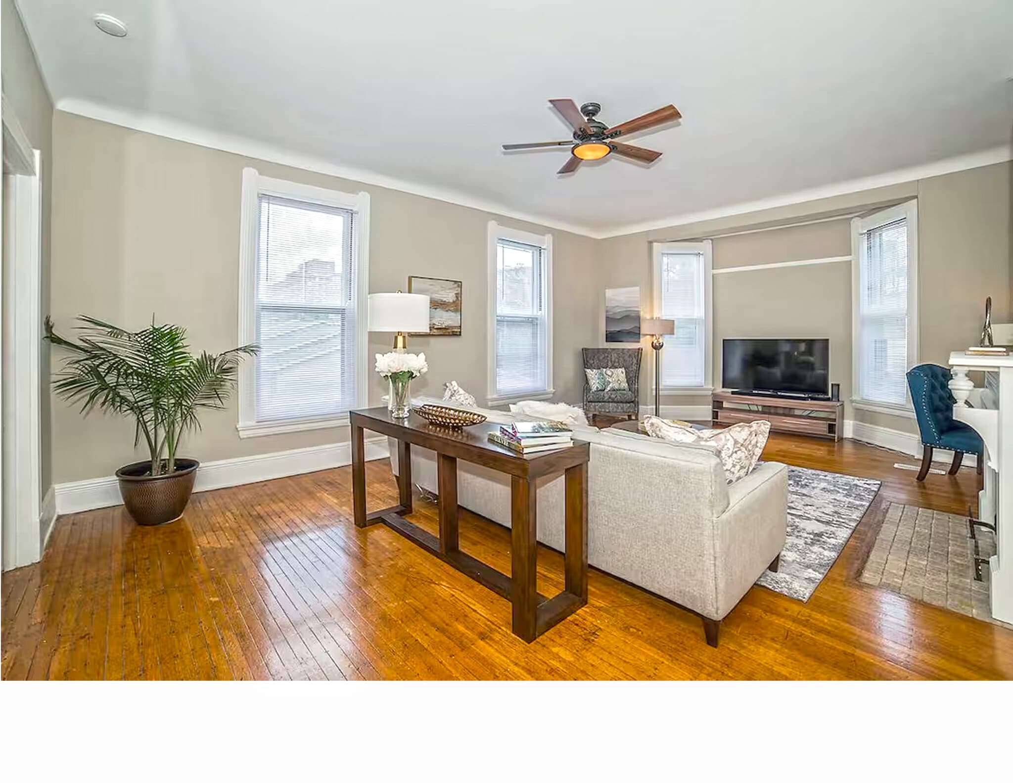 Beautiful hardwood flooring and large new windows - 1104 Cross Ln