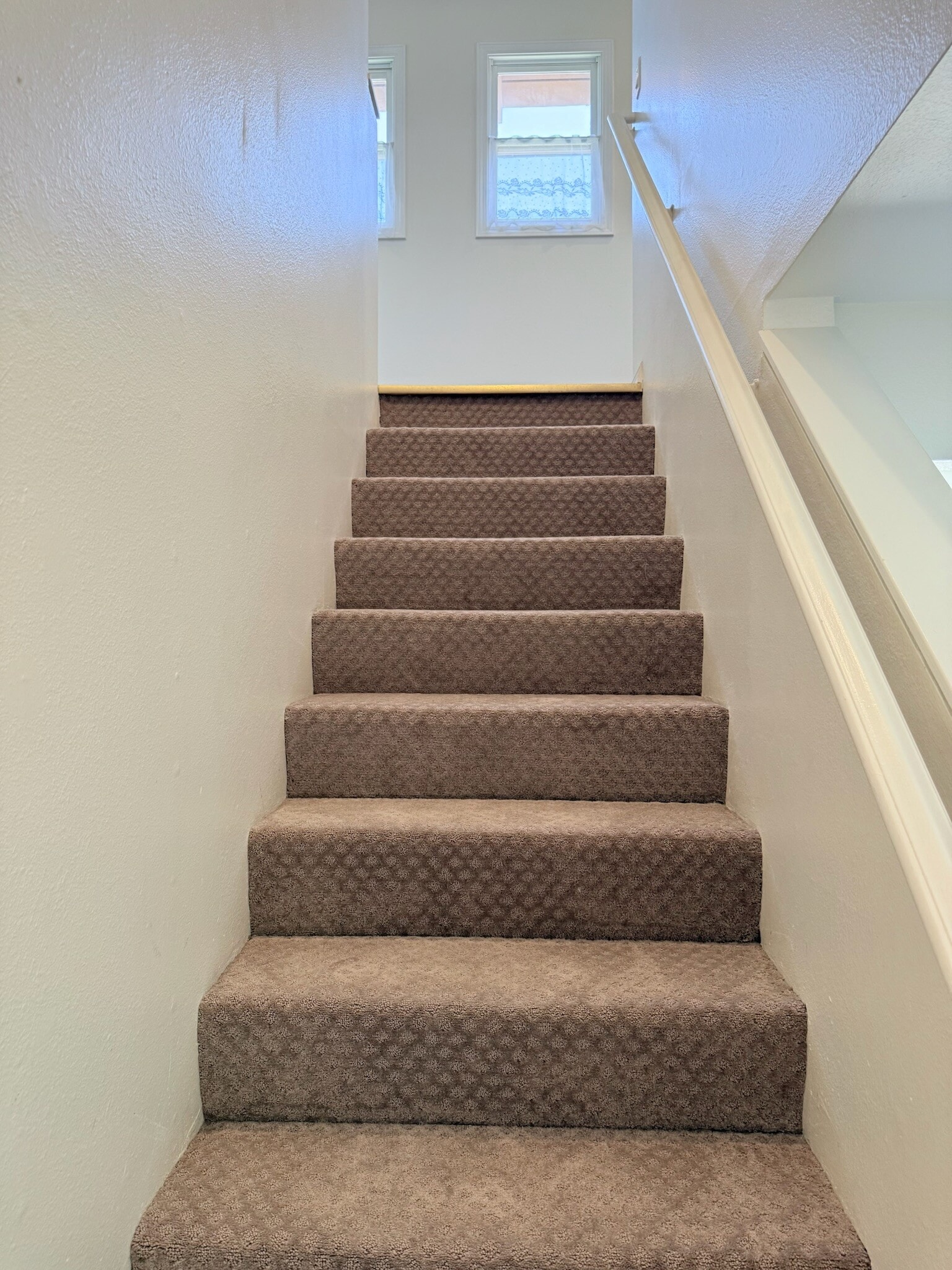 new carpeting on stairs - 631 S Glassell St