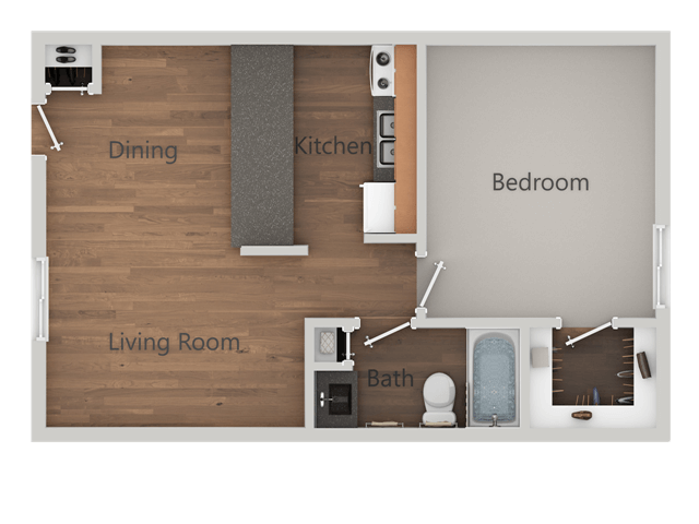 Floorplan - The Sands Apartments