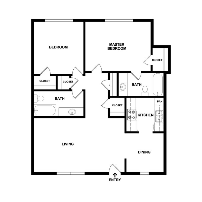 Floorplan - Mission Pointe Club Apartments