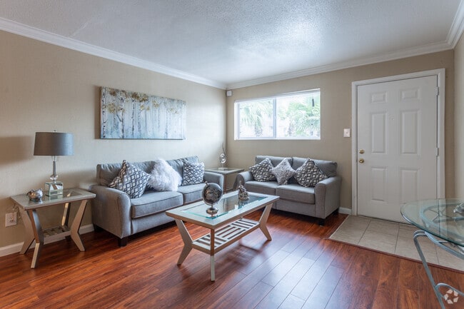 Living Room - Falls of Deer Park Apartments