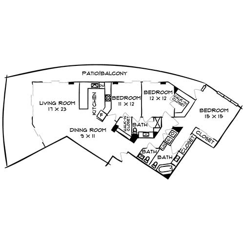 Floorplan - Flamingo South Beach