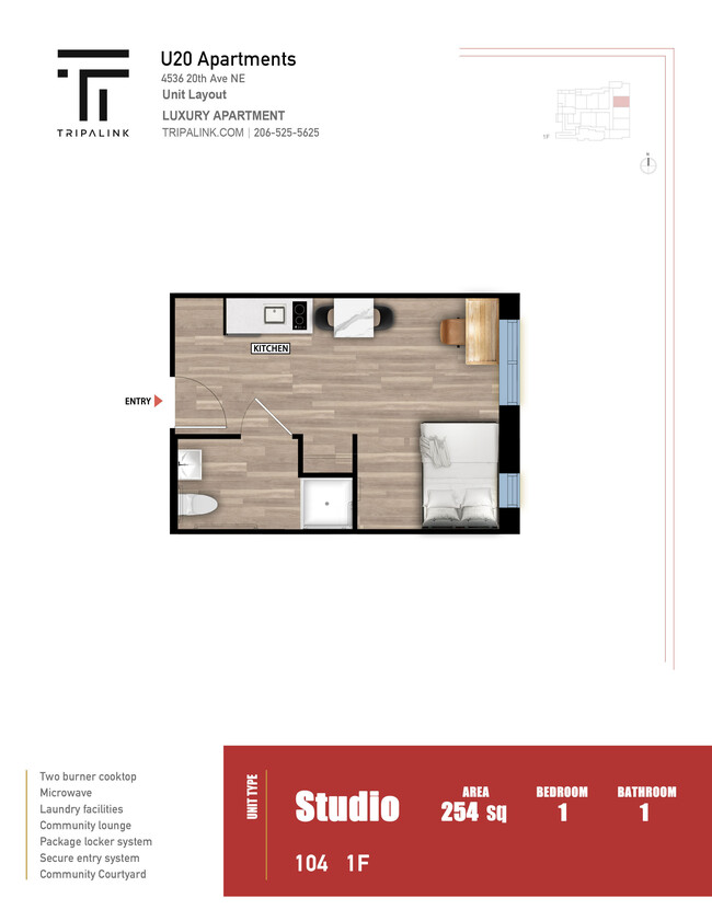 Floorplan - U20 Apartments