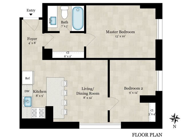 Building Photo - Sunny 2 BR at Claridge House Coop