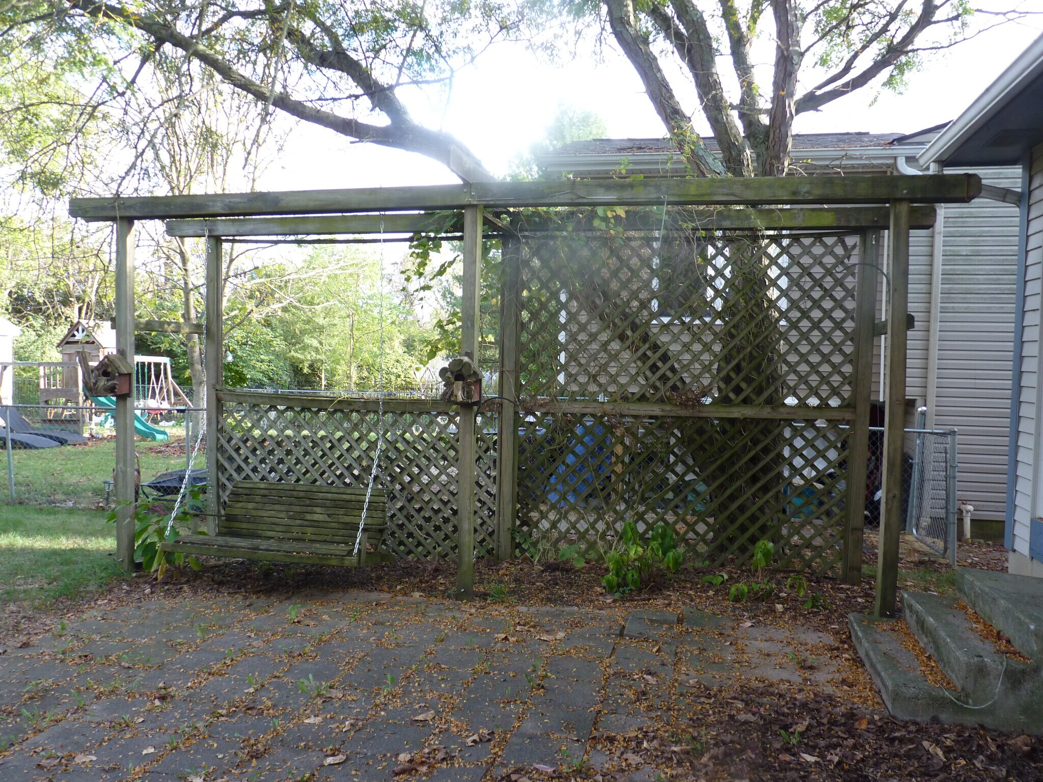 Patio and swing - 8354 Waco Ln