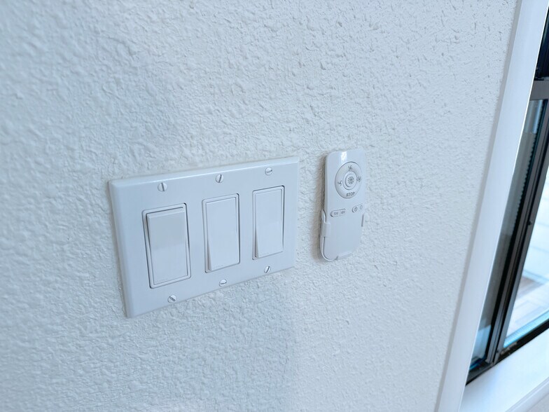 Updated LED lighting and fan controls with new switches and remotes for your comfort. - 4570 58th St