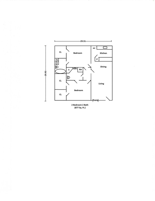 2BR/2BA - Palms at Baytown