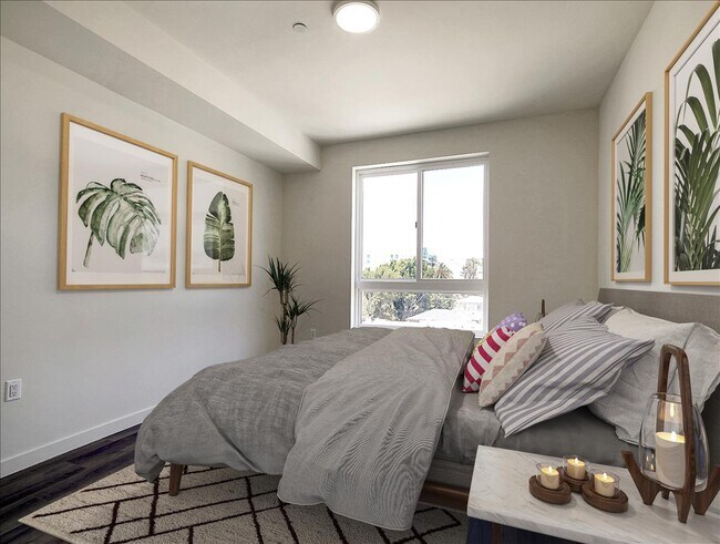 Model 1A (1Bd/1Ba) Bedroom - 928 S Berendo St