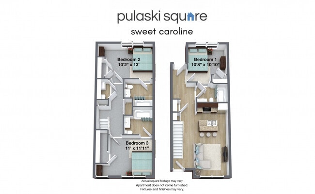 Floorplan - Pulaski Square Townhomes