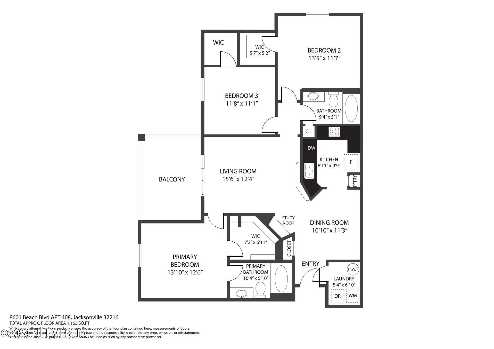 Floor Plan - 8601 Beach Blvd