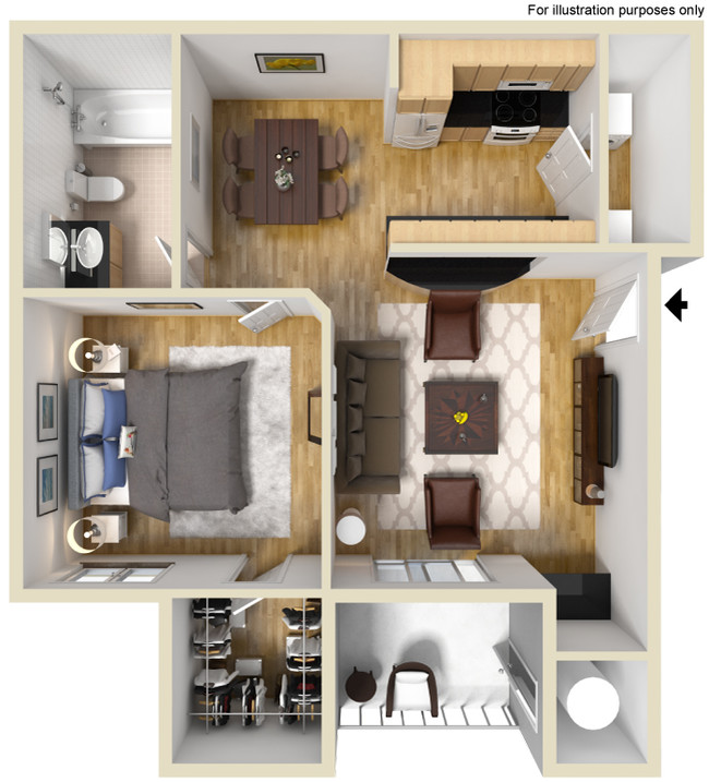 Floorplan - Mandalay Apartment Homes