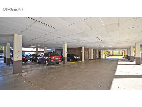 Covered parking garage with designated space - 421 S Howes St