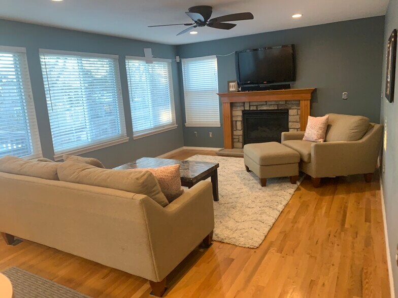 Family Room with Fireplace - 5736 S. Garland Way