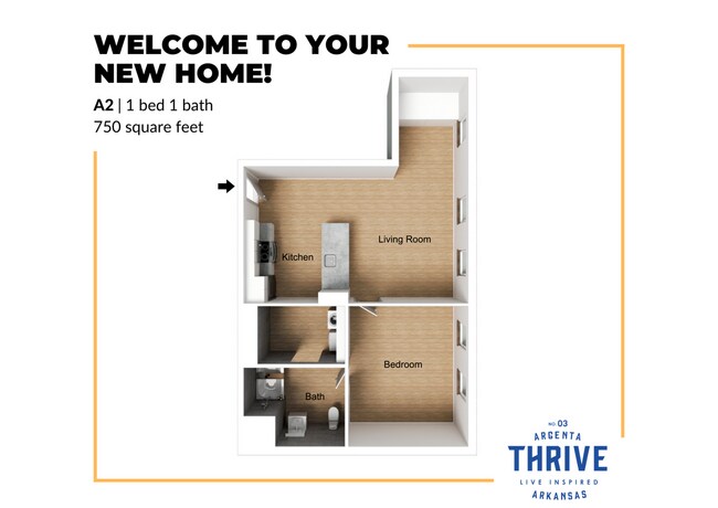 A2 Floor Plan - Thrive Argenta