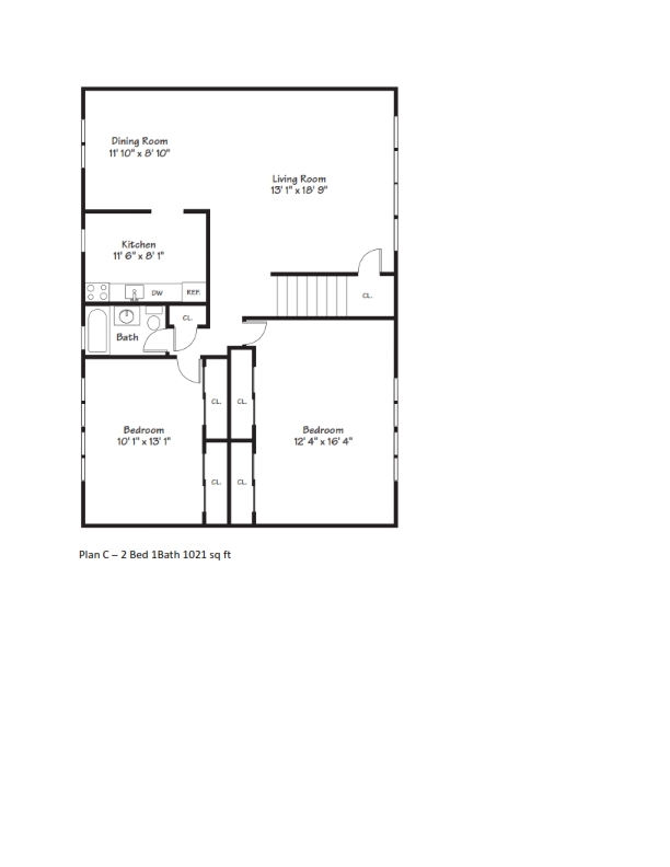 Floorplan - Valley View Apartments