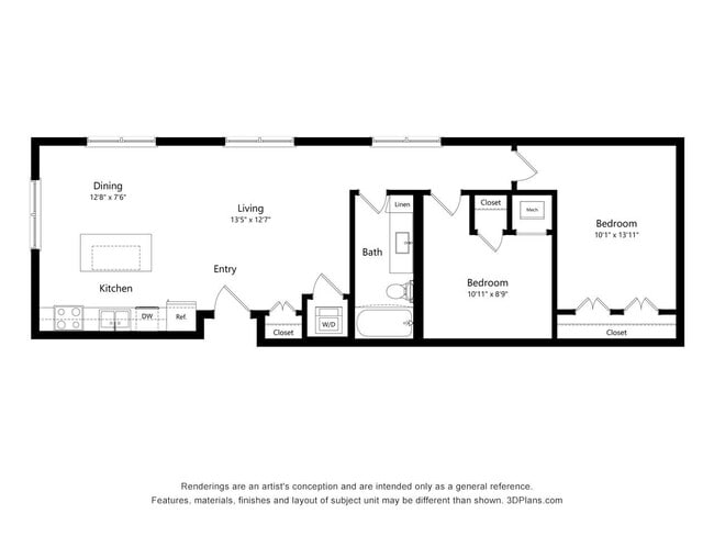 Floorplan - Upper Post Flats
