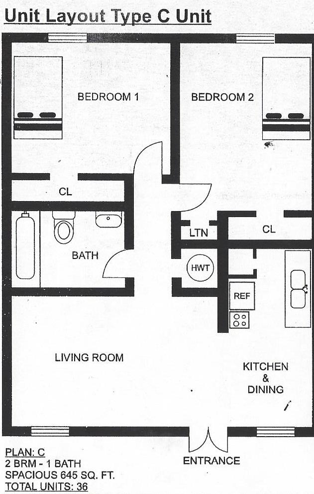 Floorplan - Forest Oak Apartments