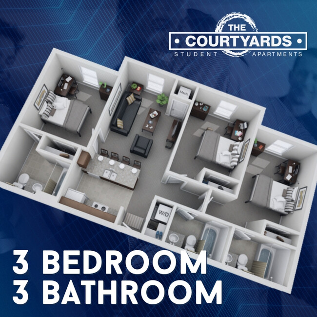 Floorplan - The Courtyards Apartments