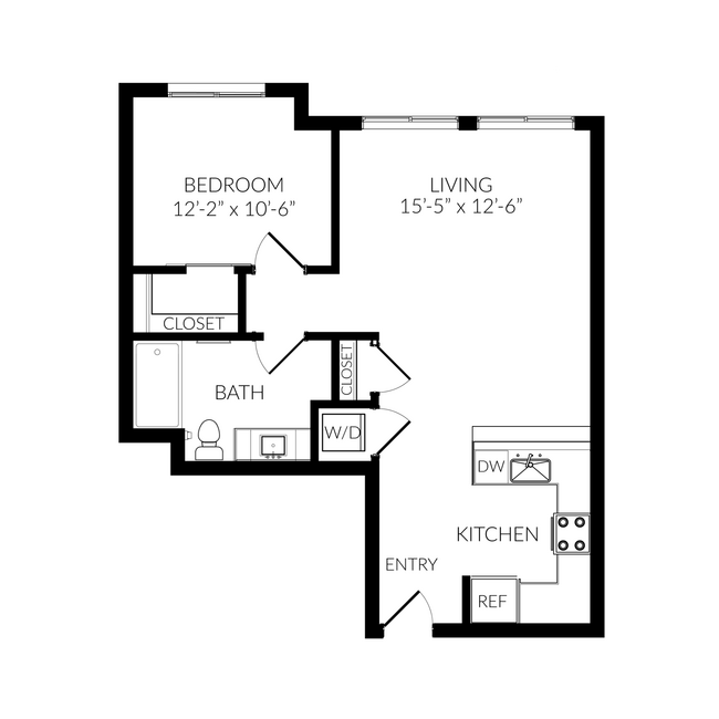 Floorplan - Huntington Apartment Homes