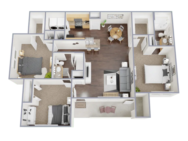 3 Bedroom, 2 Bathroom - Crescent Village