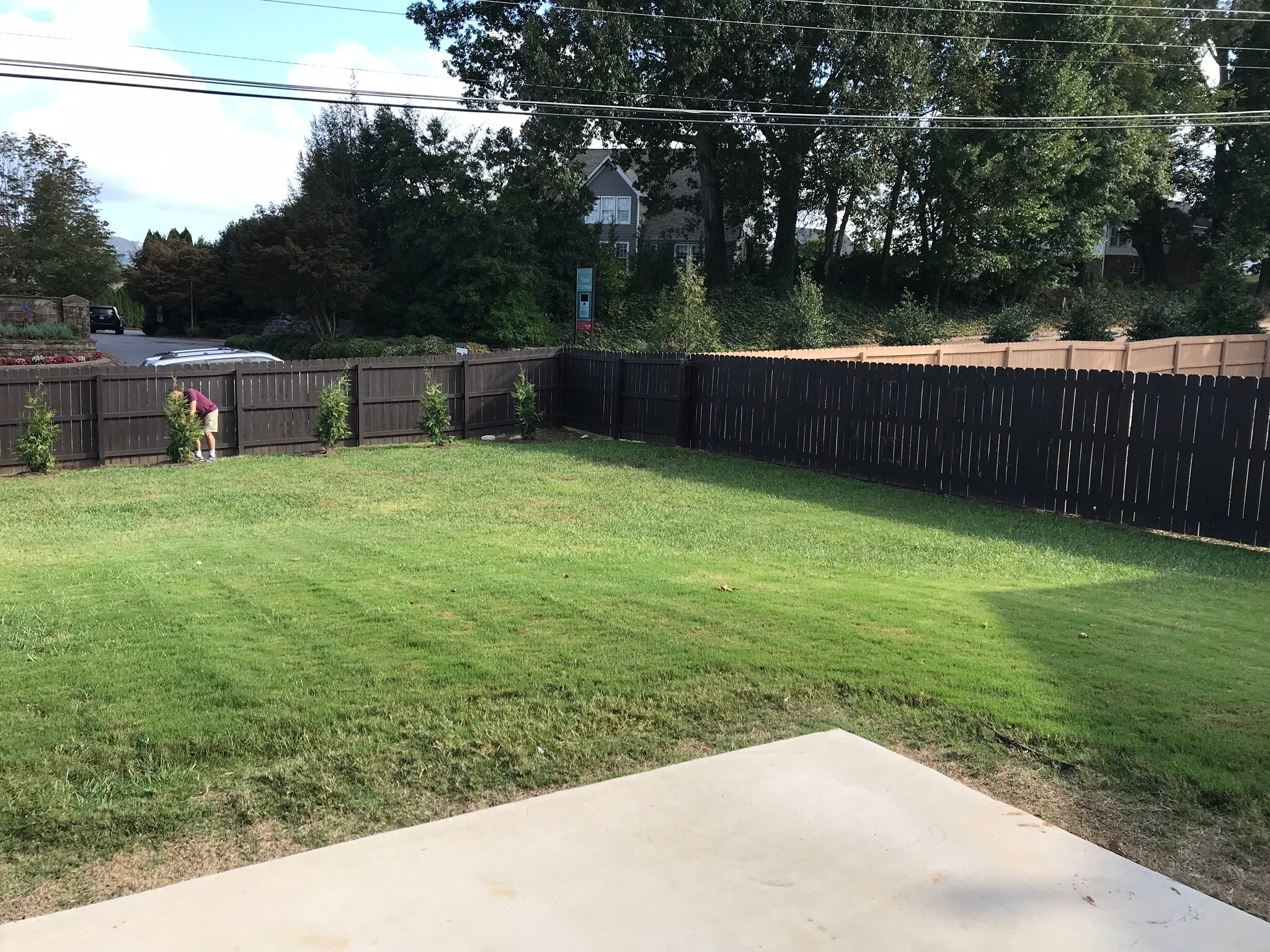 Fenced in yard - 7506 Hampstead Hall Dr