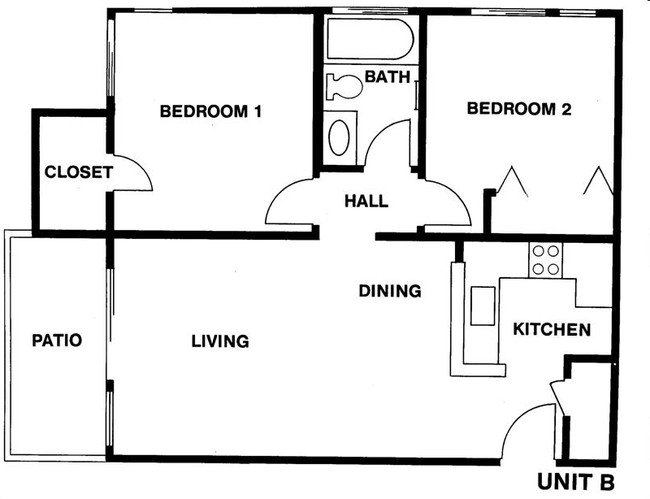 Unit B - Canyon Villas Senior Apartments